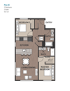 2 Bedroom Plan 2E